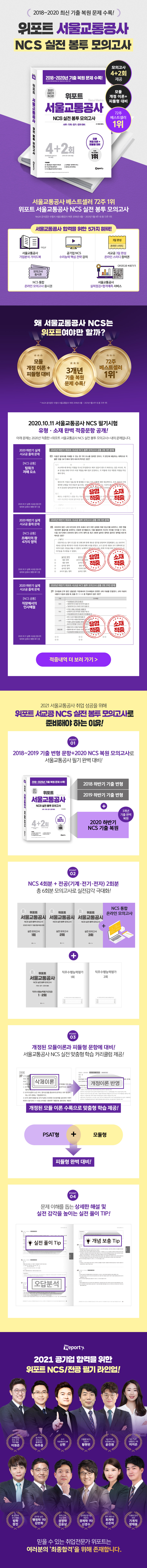 서울교통공사 NCS 실전 봉투 모의고사(2021 하반기)(위포트) 도서 상세이미지