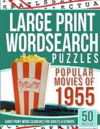 [해외]Large Print Wordsearches Puzzles Popular Movies of 1955