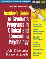 [해외]Insider's Guide to Graduate Programs in Clinical and Counseling Psychology