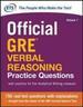 Official GRE Verbal Reasoning Practice Questions Volume. 1