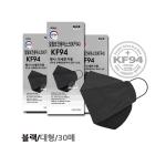 일월 KF94 블랙 보건용 마스크 대형 30매