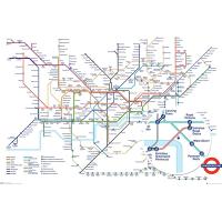 GN0869 런던 지하철 노선도(Underground Map) 포스터 - NEW ME HOTTRACKS