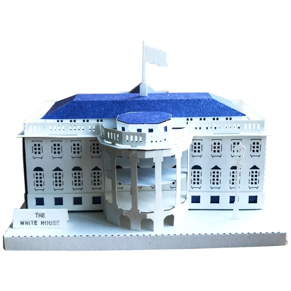 3D종이퍼즐 미국 백악관 유명건축물 모형 만들기 수업 집콕놀이