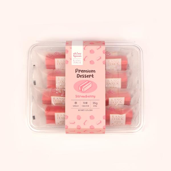 오마이스푼 랑떡 딸기맛 35g x 8개입/온가족 디저트