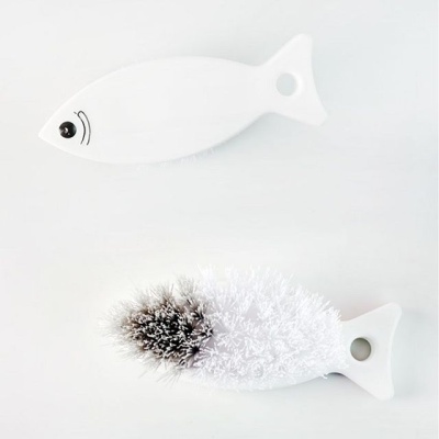 바닥청소솔-물고기(약5.5x15.7cm) 욕실 화장실 베란다