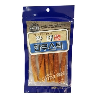 강아지 수제간식 담은천연간식 황태 한우스틱 45g