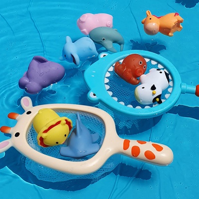 그물 뜰채 유아 낚시 목욕놀이 물놀이 장난감 기린