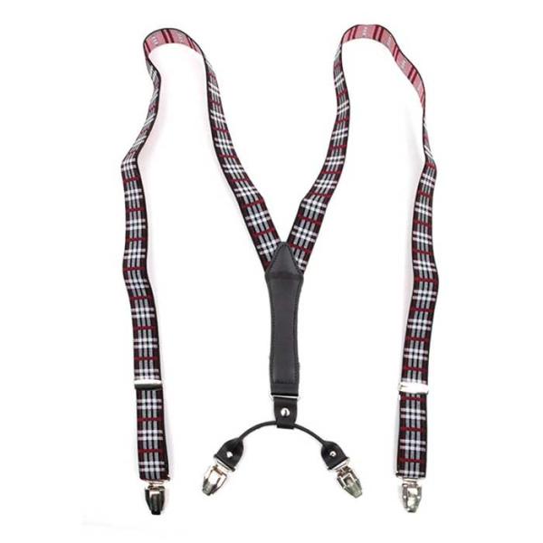 CLASSIC 레드체크 suspenders CH1953331