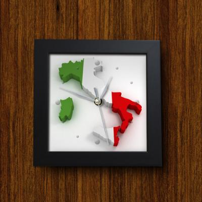 iy321-세계의시간_스페인이탈리아터키미니액자벽시계_디자인액자시계