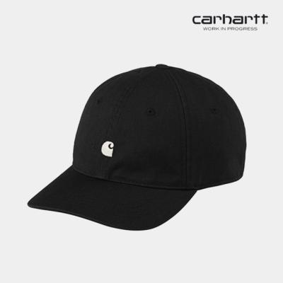 칼하트WIP Madison Logo Cap (Black / Wax) 모자
