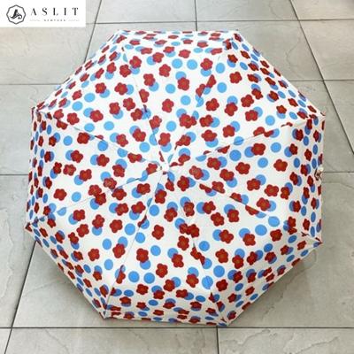[애슬릿]물방울 플라워 패턴 자동 암막 양우산 양산