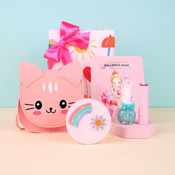 [피치앤드] 어린이 화장품선물I+고양이크로스백+포장