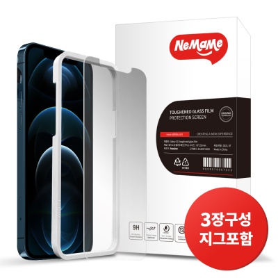 NEMAME iPhone12/12 Pro 호환 강화유리필름
