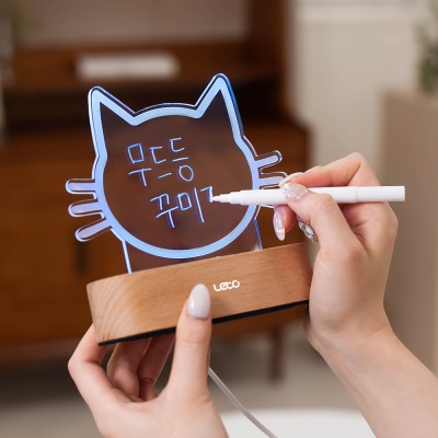 레토 DIY LED 고양이 아크릴 무드등 조명 LML-CA26