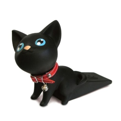 고양이 도어스토퍼(블랙) 방문닫힘 충격방지 안전용품