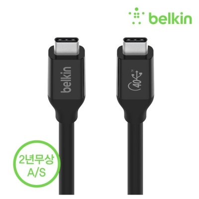 벨킨 USB 4 C타입 PD 초고속 케이블 INZ001bt0.8M