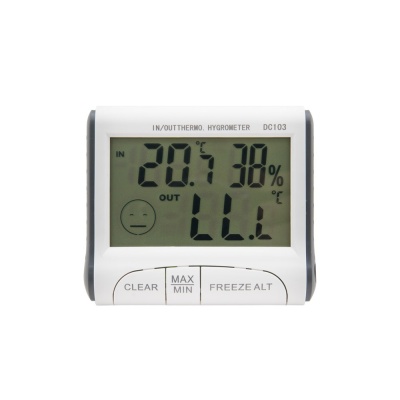 디지털 온도계 습도계 / 사각 온습도계 시계 LCTB405