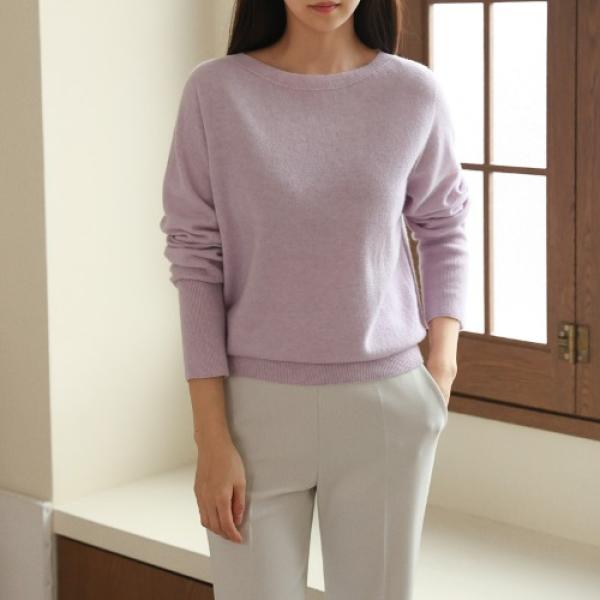Whole Garment Cashmere Wool Lip Sweater