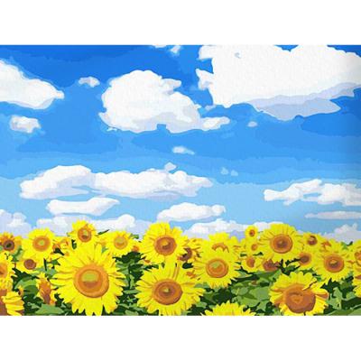 청량한 여름 해바라기 (캔버스) DIY명화그리기 40x50