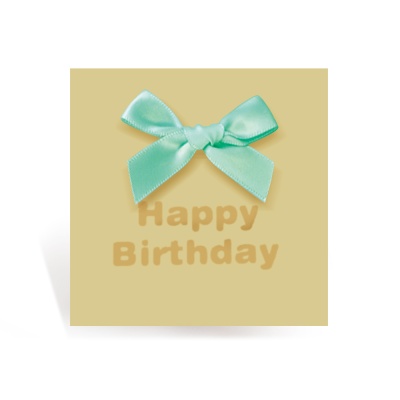 [프롬앤투]미니리본 생일축하카드 리본카드 FT1044-7