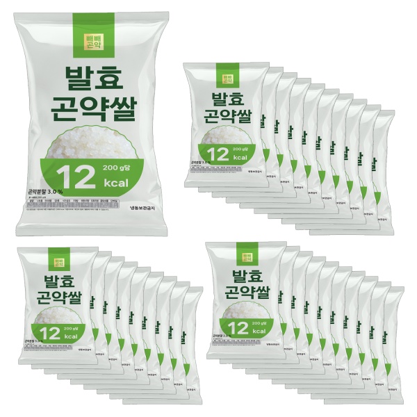 빼빼곤약 발효곤약쌀 200g x 30팩 (100g당 6kcal)