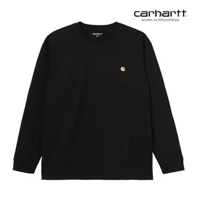 칼하트WIP L/S Chase T-Shirt (Black / Gold) 긴팔티