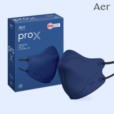 [아에르] ProX 프로엑스 컬러마스크 다크블루 10매