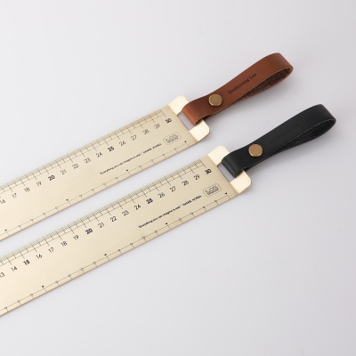 로그 전문가용 황동자 30cm (Wide type)-Brass Ruler