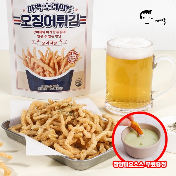까박 후라이드 오징어 튀김 스낵 안주 50g x 3봉