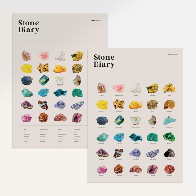 Stone Diary Eco Poster_광물, 돌 친환경 포스터 A2
