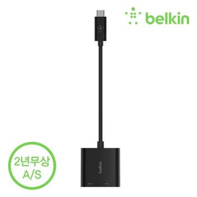 벨킨 USB-C to 이더넷 60W PD 충전 어댑터 INC001bt