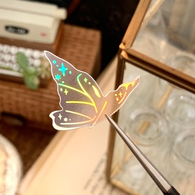 냥냥빔 오로라박 빈티지스티커 - Butterfly