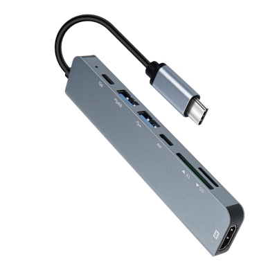멀티허브 HDMI 어댑터 카드리더기 SD TF PD LCBD721