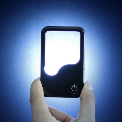 [밍파] 카드클립형 휴대용 LED 돋보기