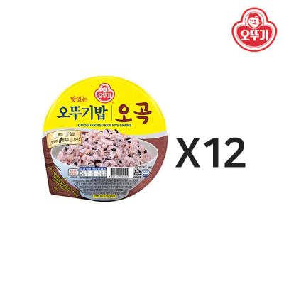 [오뚜기] 맛있는 오뚜기밥 오곡 (210g x 12)