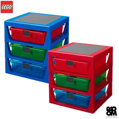 [LEGO] 3단 서랍형 정리함 2종/ 정품 레고놀이판 포함