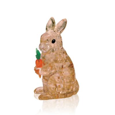 3D 크리스탈 입체 퍼즐 브라운 토끼