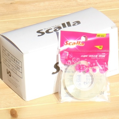 [Scalla] 12mmx33M 12개-스칼라 아크릴 접착제 크리스탈 테이프 리필 HA391-2