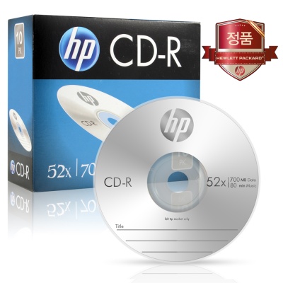 HP CD-R 700MB 슬림케이스 1P(1장)/공시디/공CD/공DVD