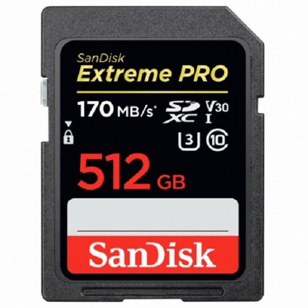 Sandisk SDXC CLASS10 UHS-I U3 Extreme Pro V30 512G