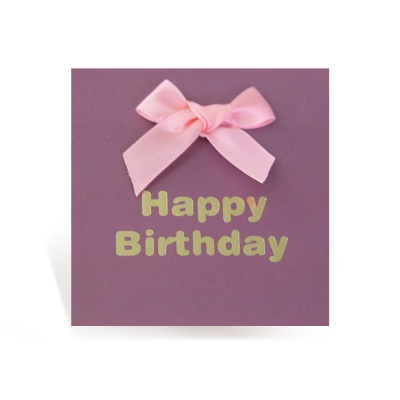 [프롬앤투]미니리본 생일축하카드 리본카드 FT1044-2