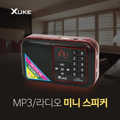 휴대용 라디오 스피커 Xuke A300ll +Micro SD 8GB