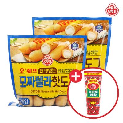 [오뚜기]오쉐프 더맛있는모짜렐라핫도그(20개입)+케찹