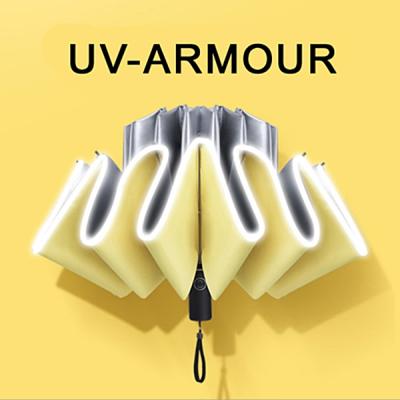 UV Armour 3단자동 거꾸로 양우산 UPF50+ 자외선차단