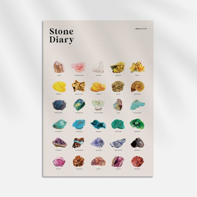 Stone Diary,  포스터 -잇 (스티커형 포스터) 2종 A2