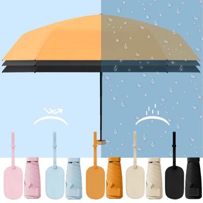 초경량 파스텔 양산 우산 파우치 양우산 자외선 차단