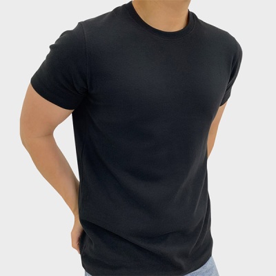 남자 머슬핏 여름 반팔 짐웨어 어깨넓어보이는 티셔츠