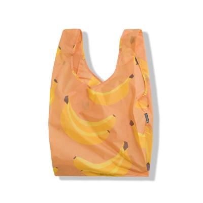 [바쿠백] 휴대용 장바구니 접이식 시장가방 Banana