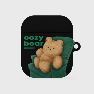 black cozy bear [hard 에어팟케이스 시리즈]