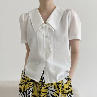 Babe Tie Puff Blouse